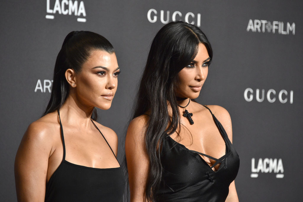 Kourtney Kardashian and Kim Kardashian attend LACMA Art + Film Gala 2018 at Los Angeles County Museum of Art
