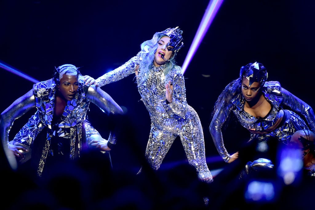 Lady Gaga performs onstage during AT&T TV Super Saturday Night