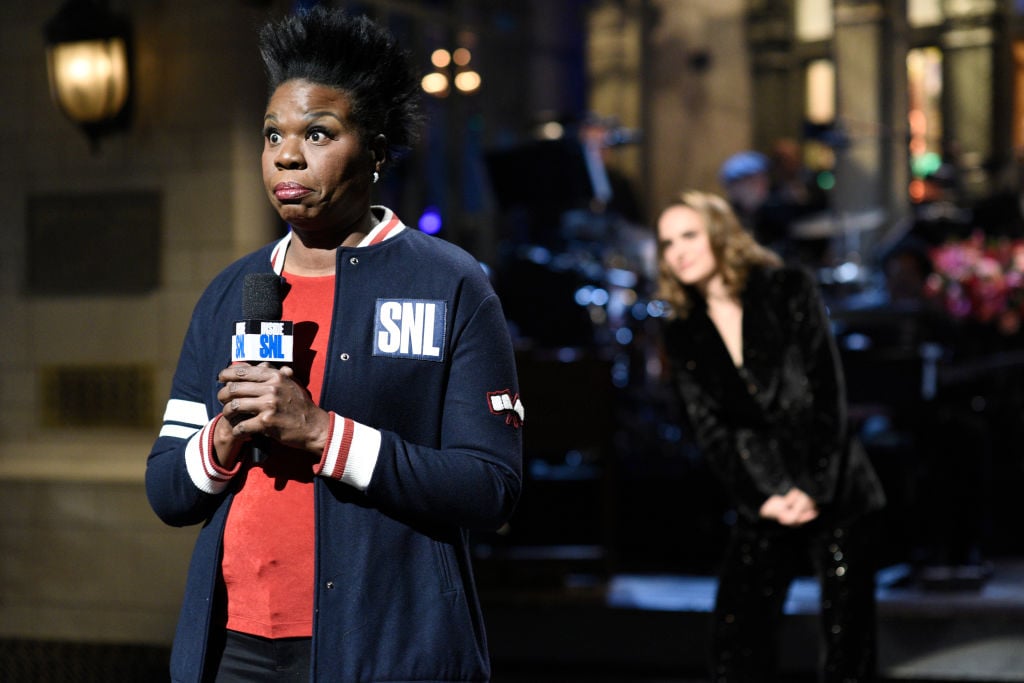 Leslie Jones during the 'Saturday Night Live' opening monologue 