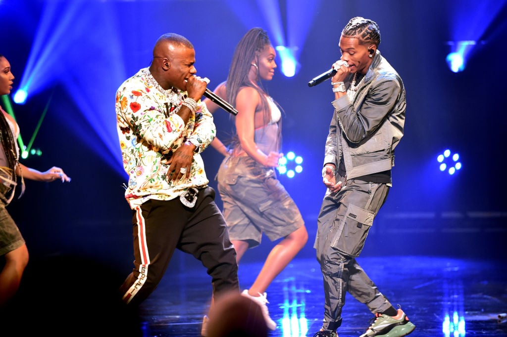 DaBaby and Lil Baby onstage at the BET Hip Hop Awards 2019