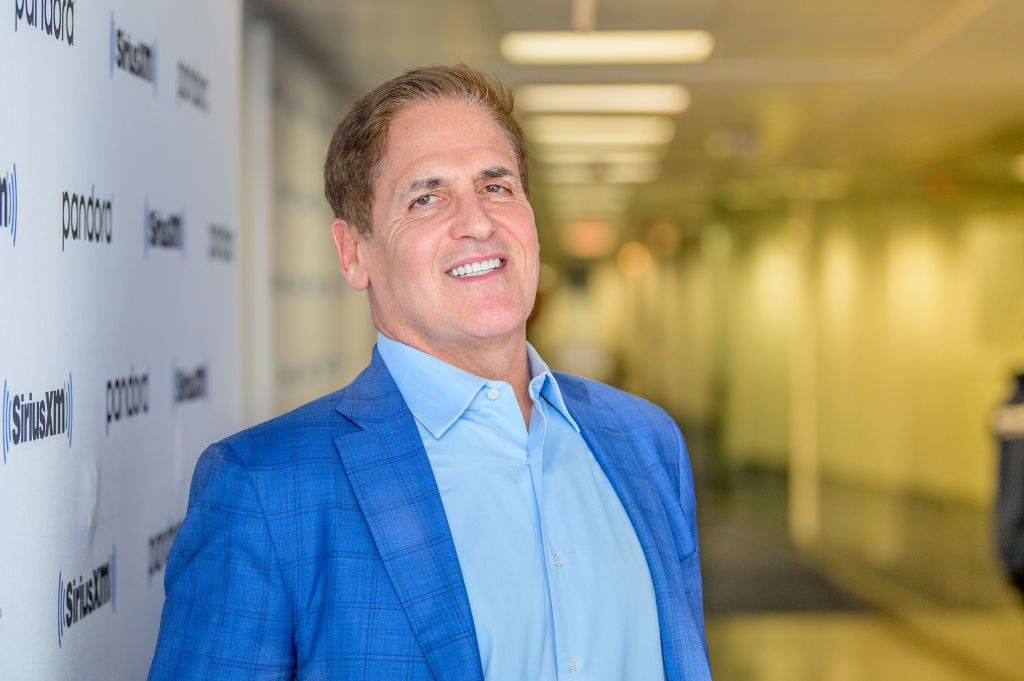 Mark Cuban visits "Heather B Live" with host Heather B. Gardner at SiriusXM Studios 