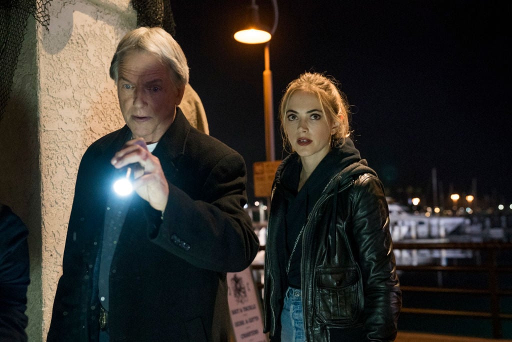 Mark Harmon and Emily Wickersham on NCIS |  Monty Brinton/CBS via Getty Images