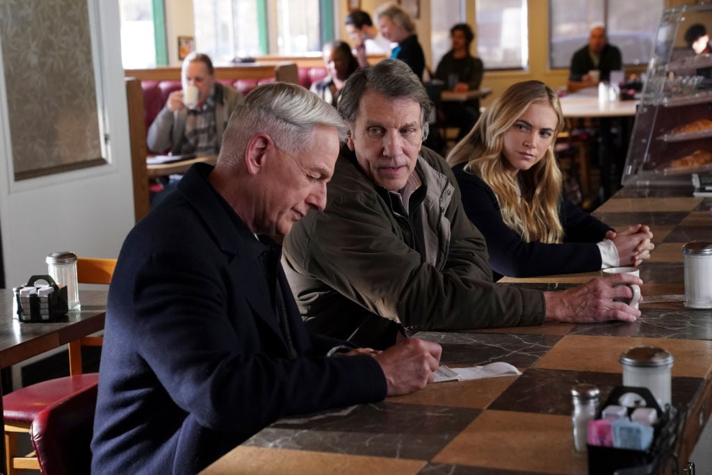 Mark Harmon, Gary Hudson, and Emily Wickersham |  Eddy Chen/CBS via Getty Images