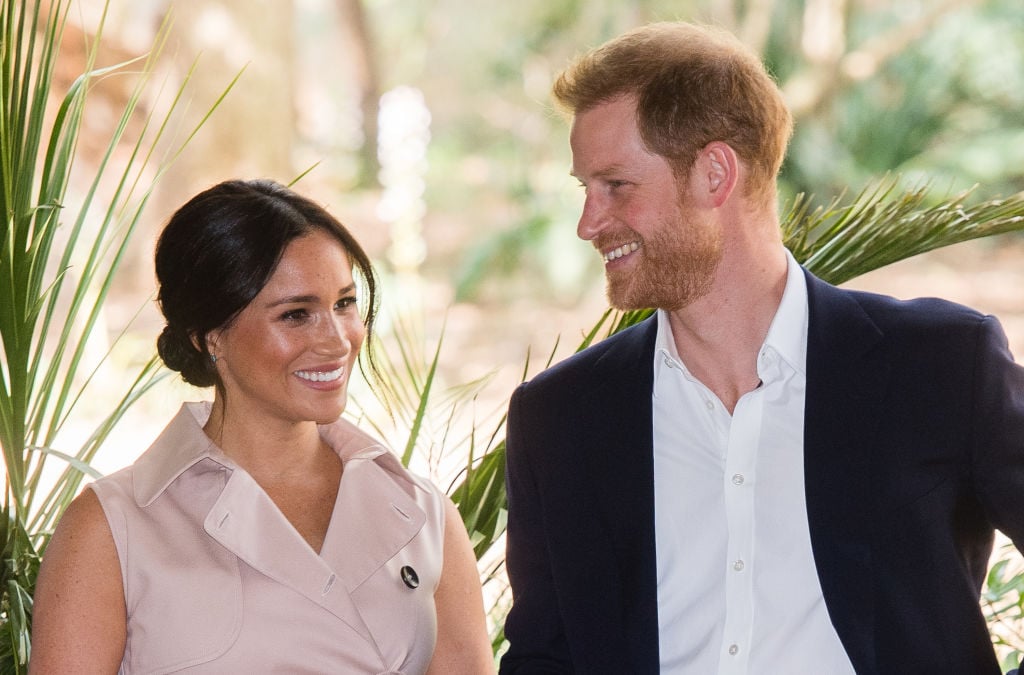 Meghan Markle and Prince Harry smiling