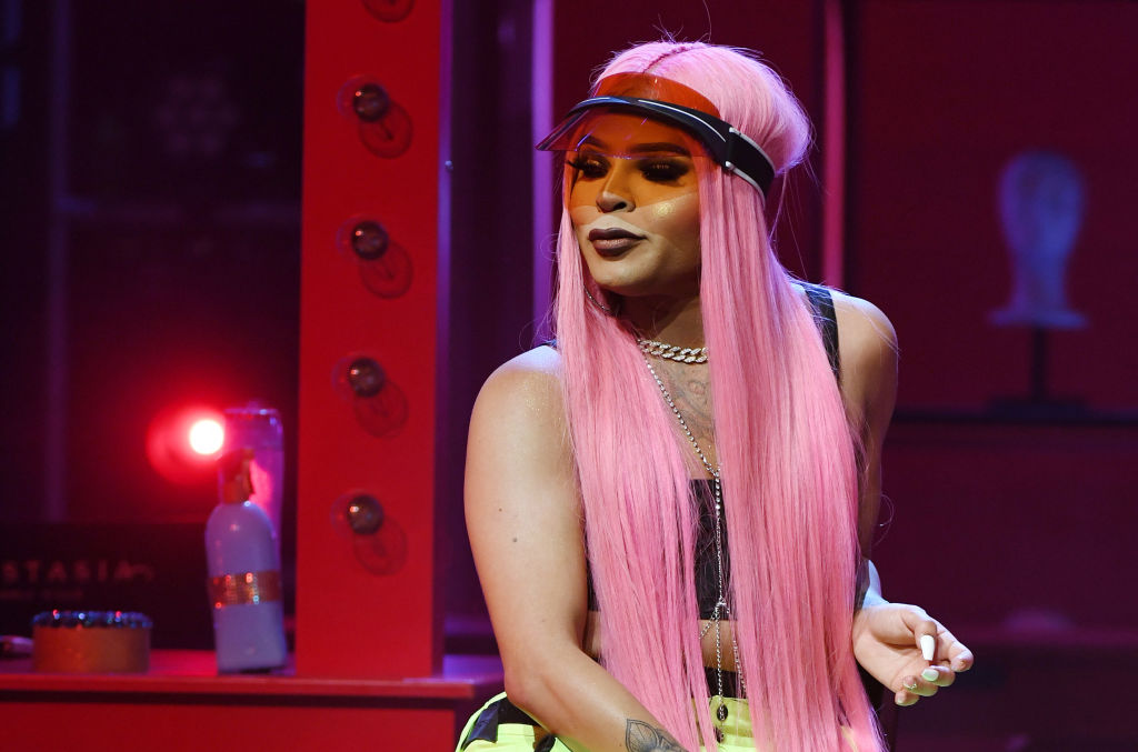 Cast member Vanessa Vanjie Mateo participates in a news conference onstage for the world premiere of "RuPaul's Drag Race Live!"