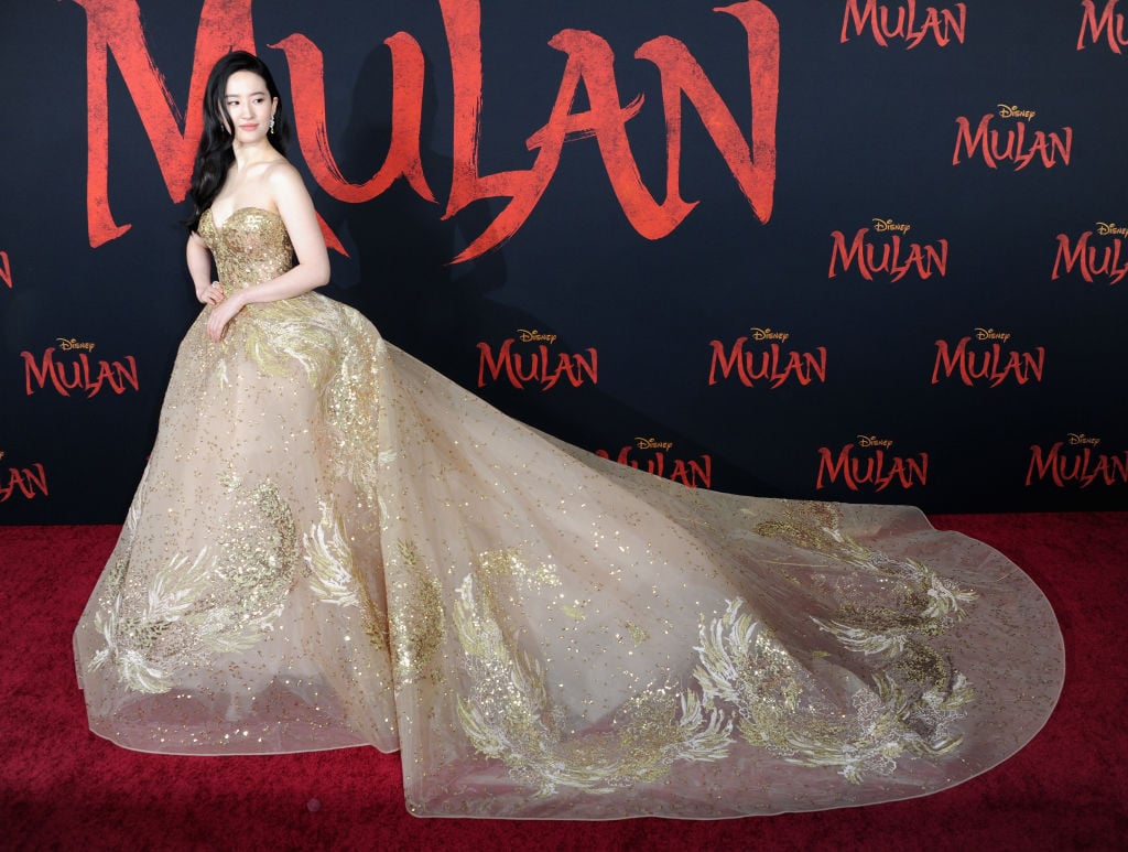 Yifei Liu arrives for the Premiere Of Disney's "Mulan"