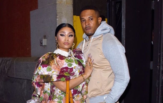 Nicki Minaj and husband Kenneth Petty at a fashion event in February 2020