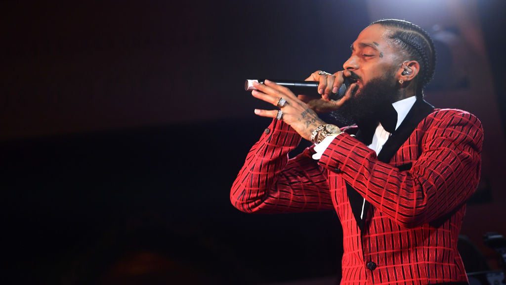 Nipsey Hussle performing in February 2019