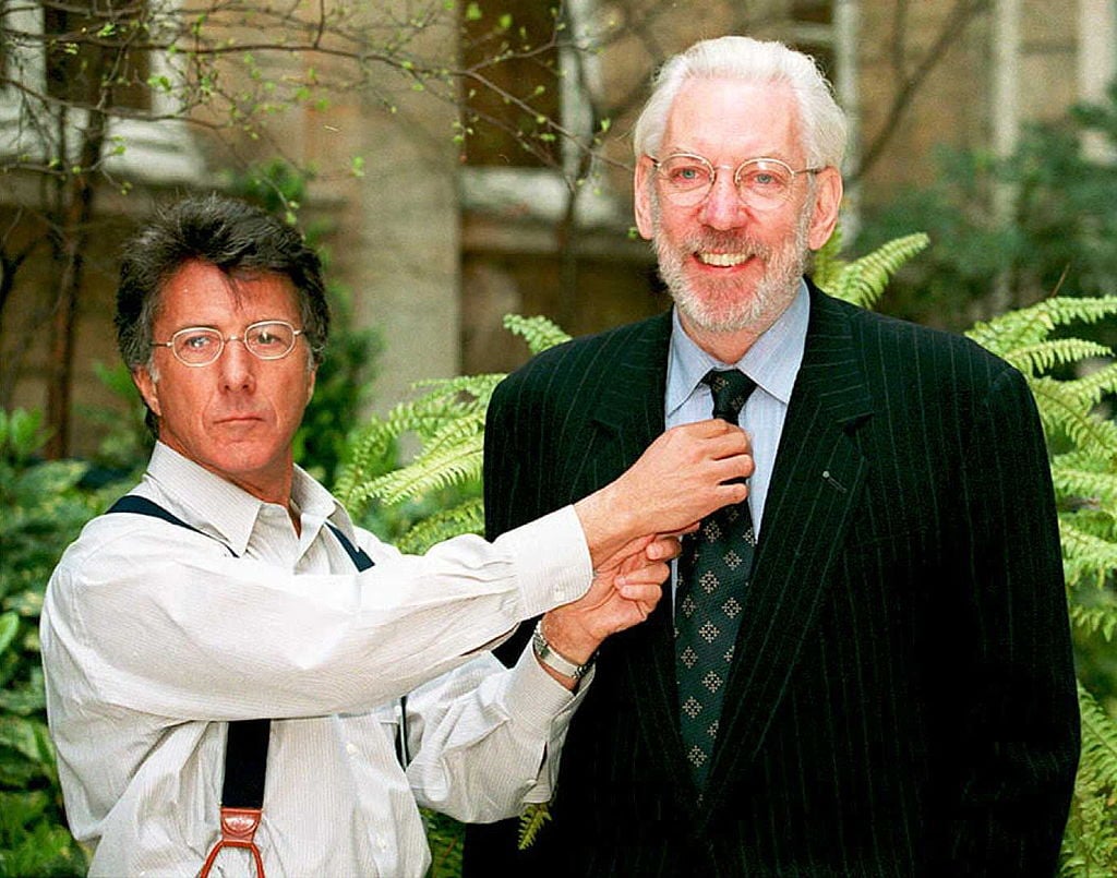 Dustin Hoffman and Donald Sutherland
