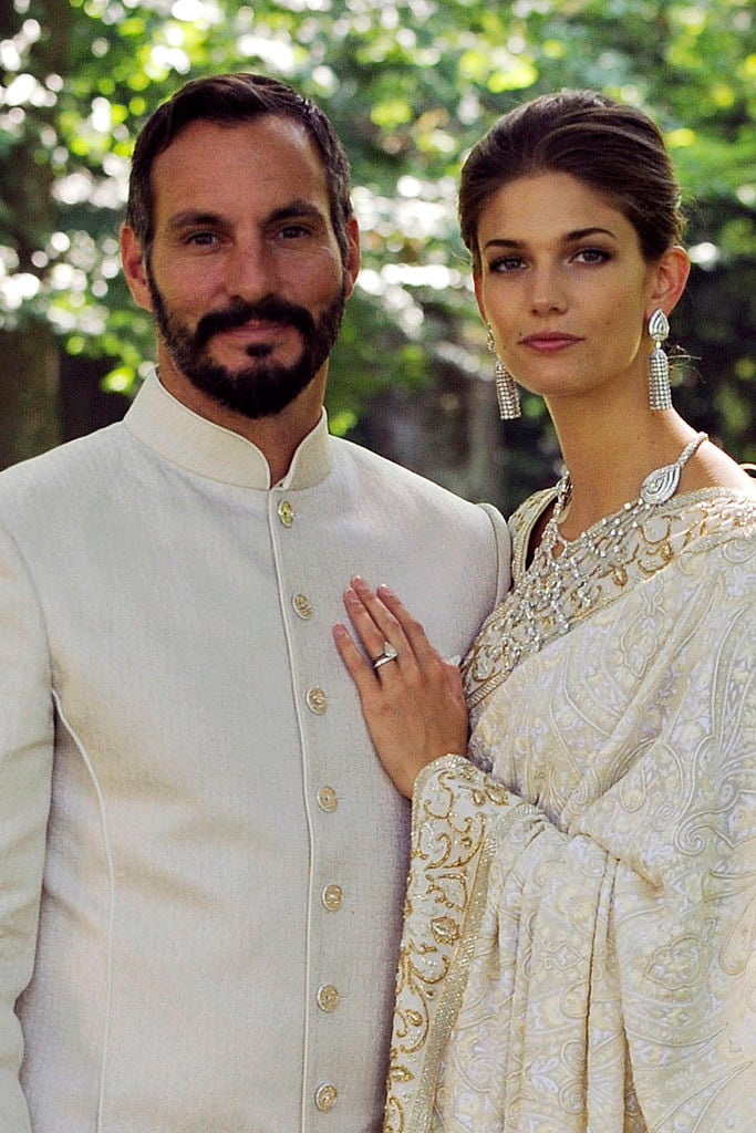 Prince Rahim and Princess Salwa Aga Khan at their wedding
