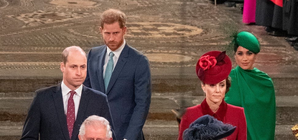 Prince William, Prince Harry, Kate Middleton, and Meghan Markle