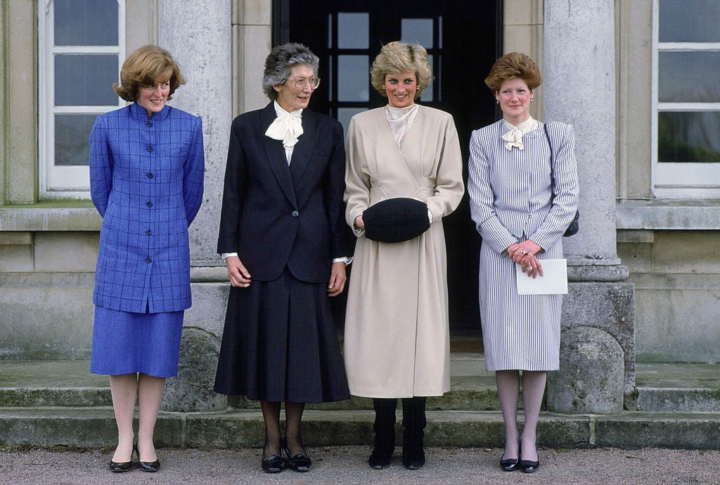 Princess Diana and her sisters meet the headmistress of West Heath School