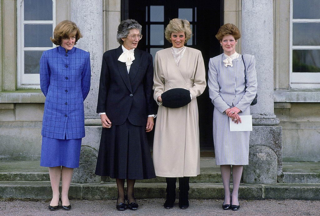 Princess Diana and her sisters meet the headmistress of West Heath School 