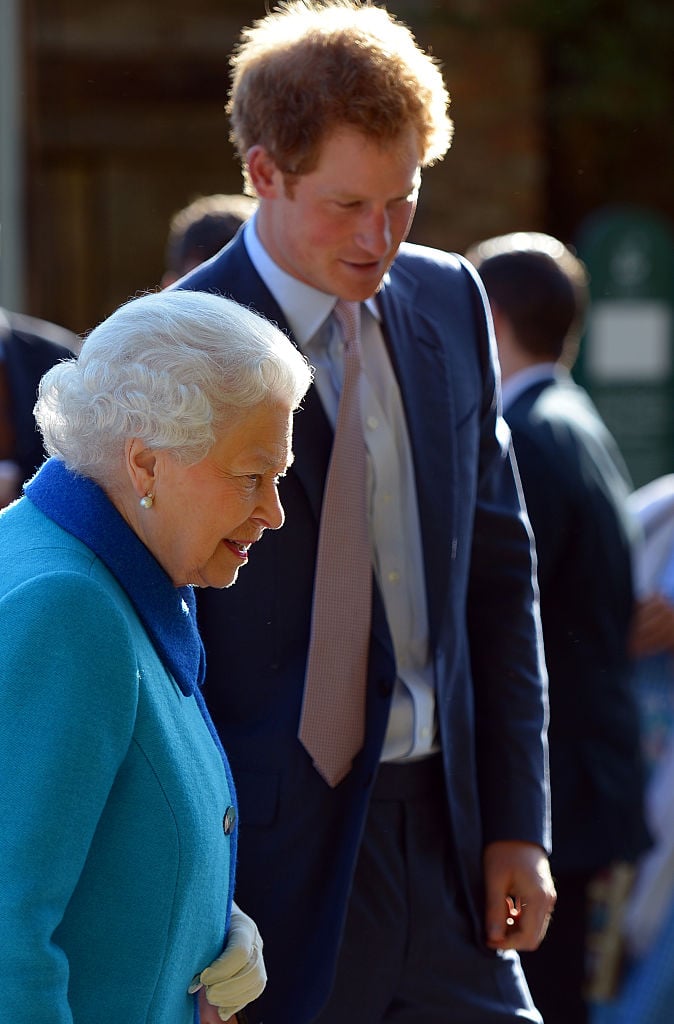 Queen Elizabeth II and Prince Harry