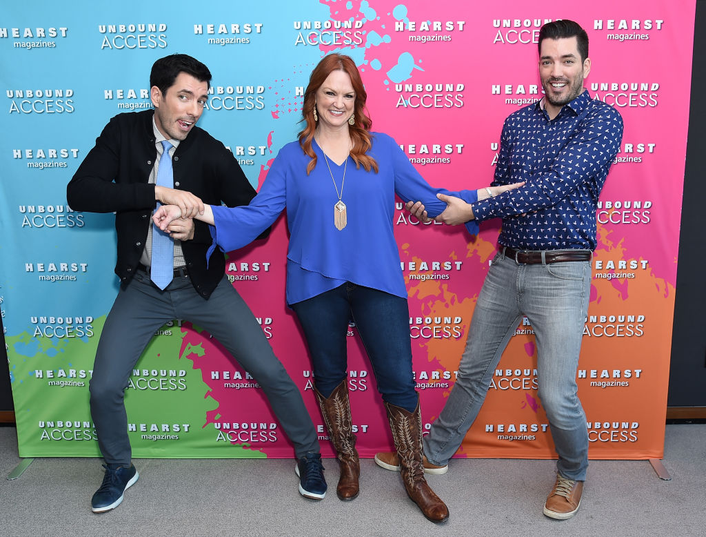 Ree Drummond with Property Brothers Jonathan Scott and  Drew Scott | Michael Loccisano/Getty Images for Hearst