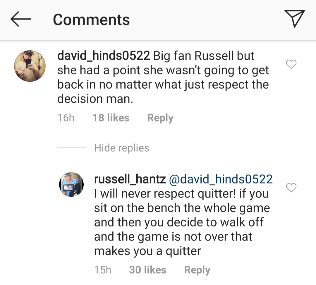 Russell Hantz comment