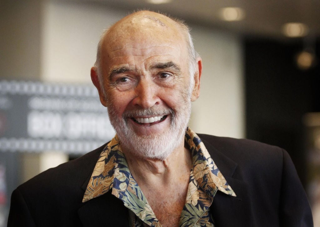 Sean Connery smiling