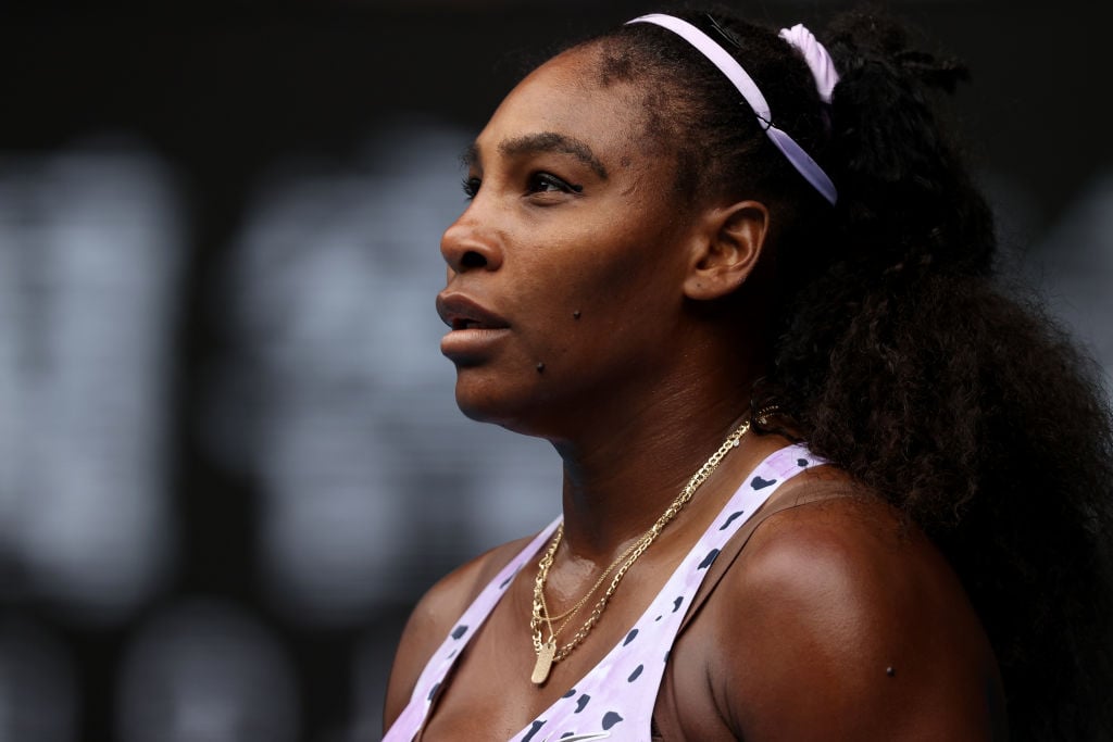 Serena Williams looking off camera