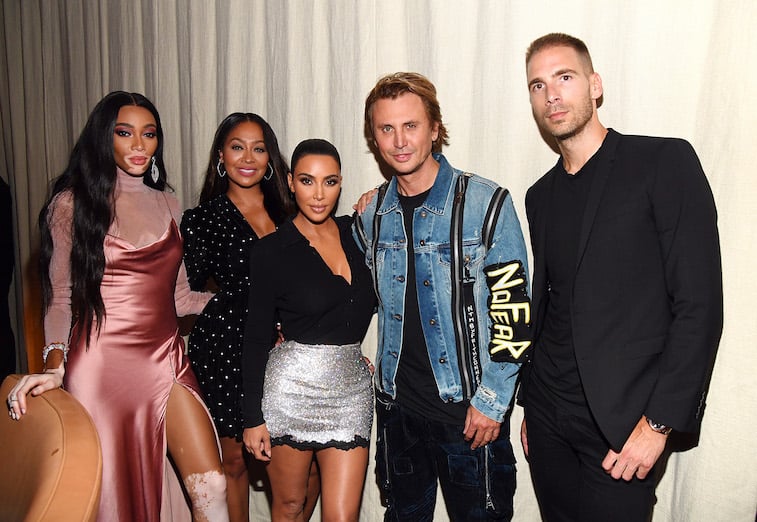 Winnie Harlow, LaLa Anthony, Kim Kardashian West, Jonathan Cheban and Simon Huck