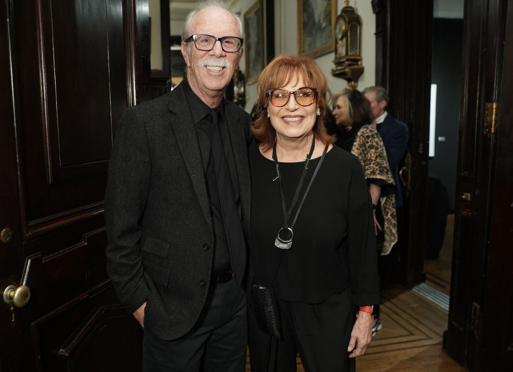 Steve Janowitz and Joy Behar attend Joseph Fioretti exhibition at The National Arts Club
