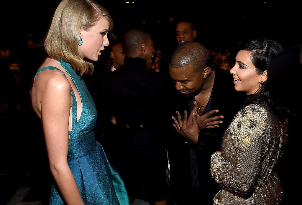 Taylor Swift, Kanye West, and Kim Kardashian West