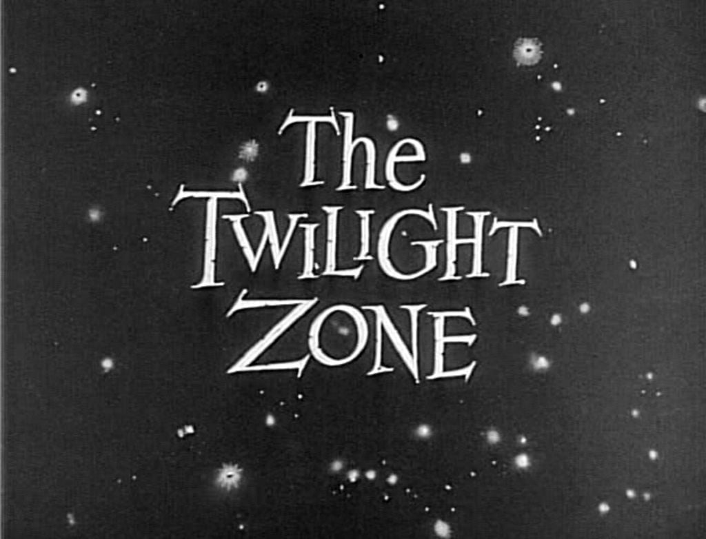 Opening credits of the series, 'The Twilight Zone'