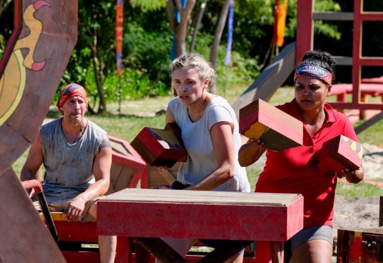 Tony Vlachos, Sophie Clarke and Sandra Diaz-Twine