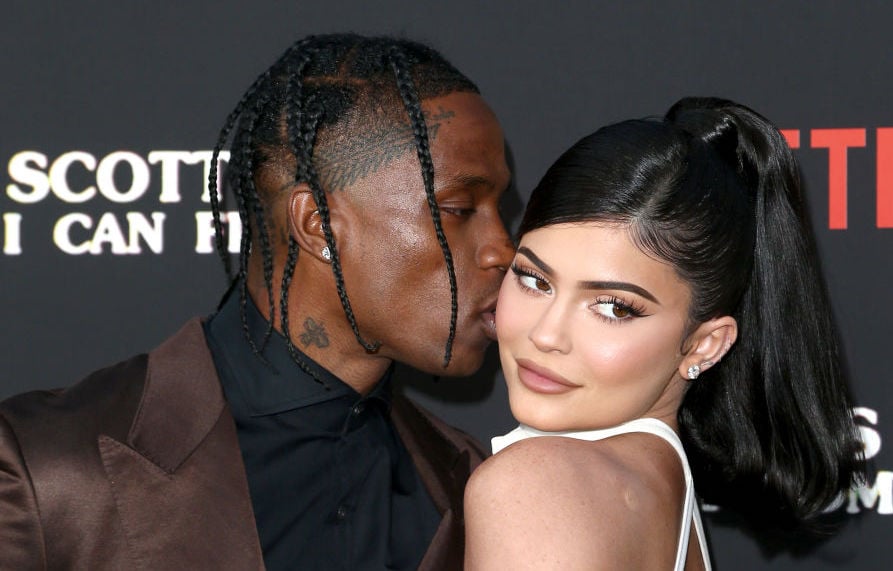 Travis Scott and Kylie Jenner on the red carpet in August 2019