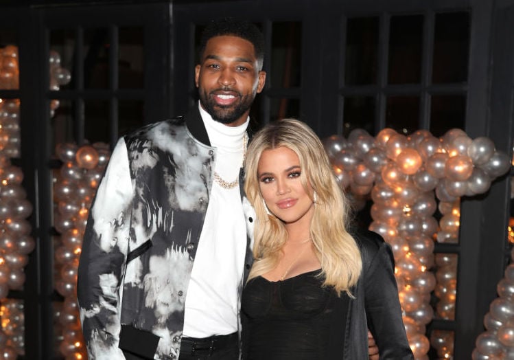Tristan Thompson and Khloé Kardashian at an event in March 2018