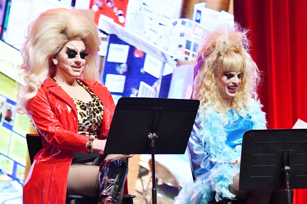 Trixie Mattel and Katya Zamolodchikova perform onstage