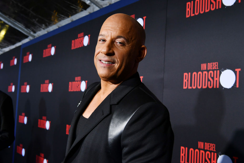 Vin Diesel attends the premiere of Sony Pictures' "Bloodshot" 