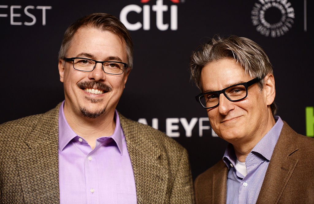 Vince Gilligan and Peter Gould