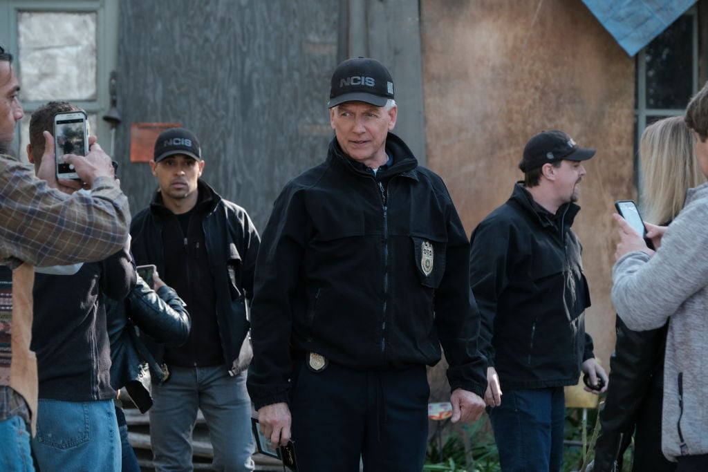 Wilmer Valderrama, Mark Harmon, and Sean Murray on NCIS |  Eddy Chen/CBS via Getty Images