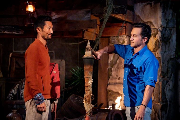 Yul Kwon and Jeff Probst