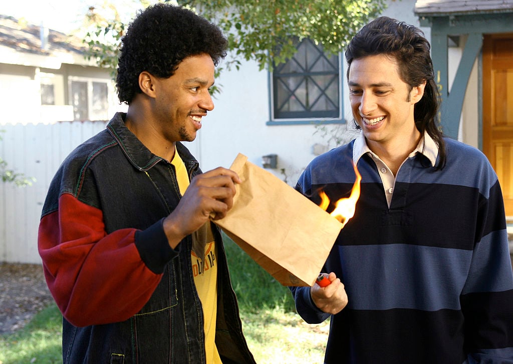 Zach Braff and Donald Faison