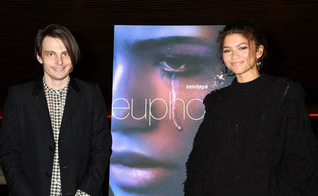 Sam Levinson and Zendaya attend the HBO "Euphoria" FYC at the Landmark Theaters 