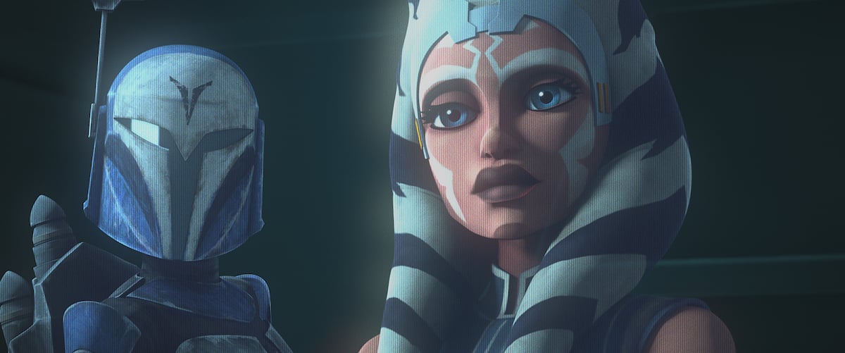 Bo-Katan and Ahsoka Tano in Season 7 of 'The Clone Wars.' 