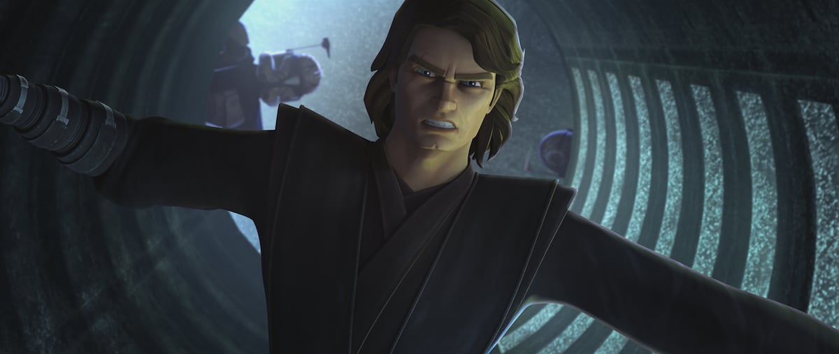 Anakin during his mission with the Bad Batch in Season 7 of 'The Clone Wars.' 