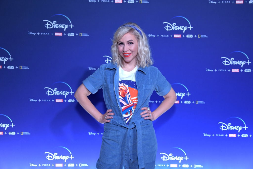 Ashley Eckstein, the voice of Ahsoka Tano in 'Star Wars: The Clone Wars,' at the Disney+ Pavilion at Disney’s D23 EXPO 2019.