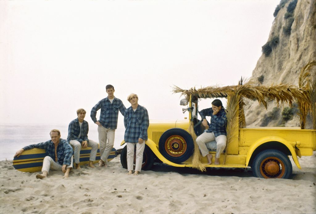 Beach Boys yellow car