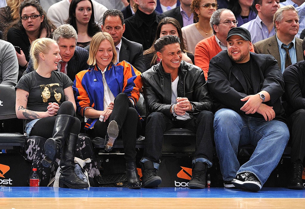 Chloe Sevigny and Pauly D at Knicks game 