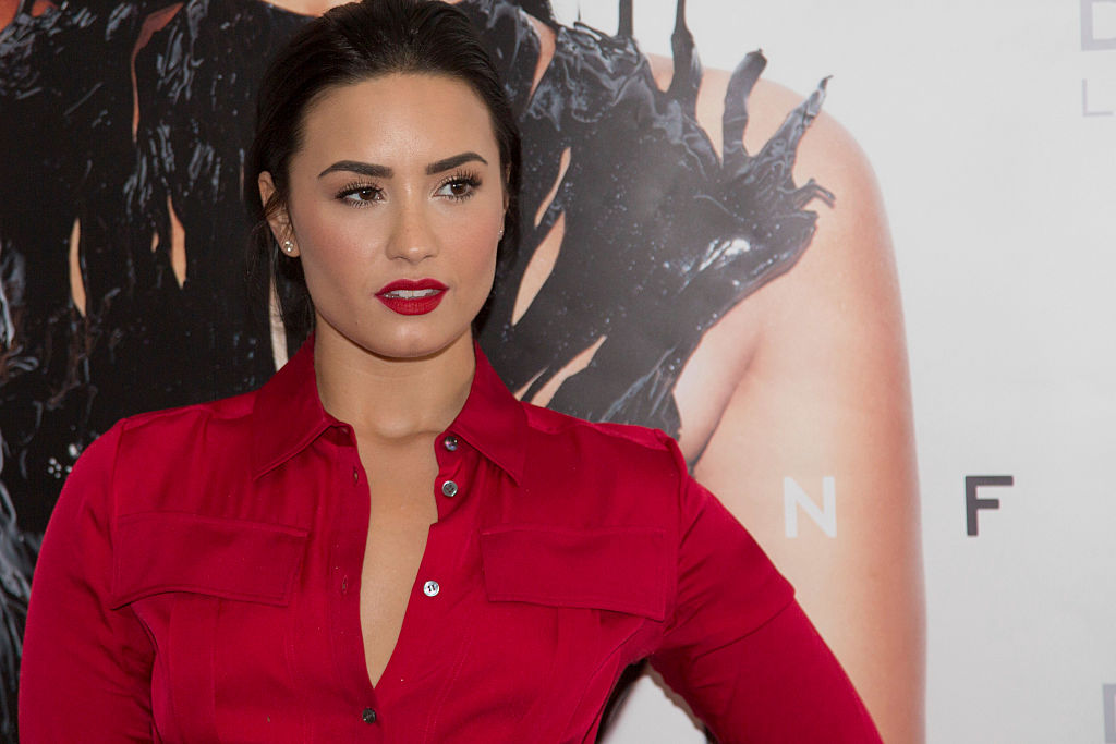 Demi Lovato attends a photocall to promote her new album 'Confident' on October 21. 2015 in Brazil