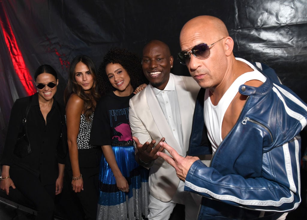 Michelle Rodriguez, Jordana Brewster, Nathalie Emmanuel, Tyrese Gibson and Vin Diesel