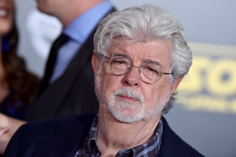 George Lucas on the red carpet