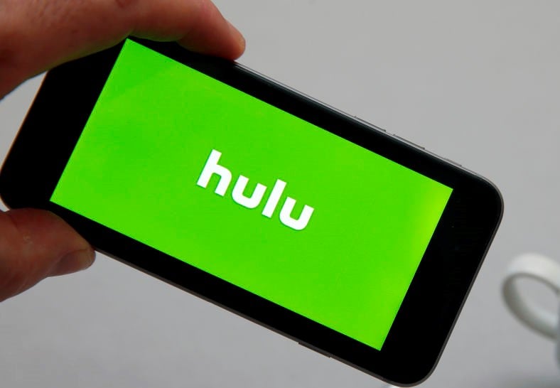 Hulu logo on smartphone