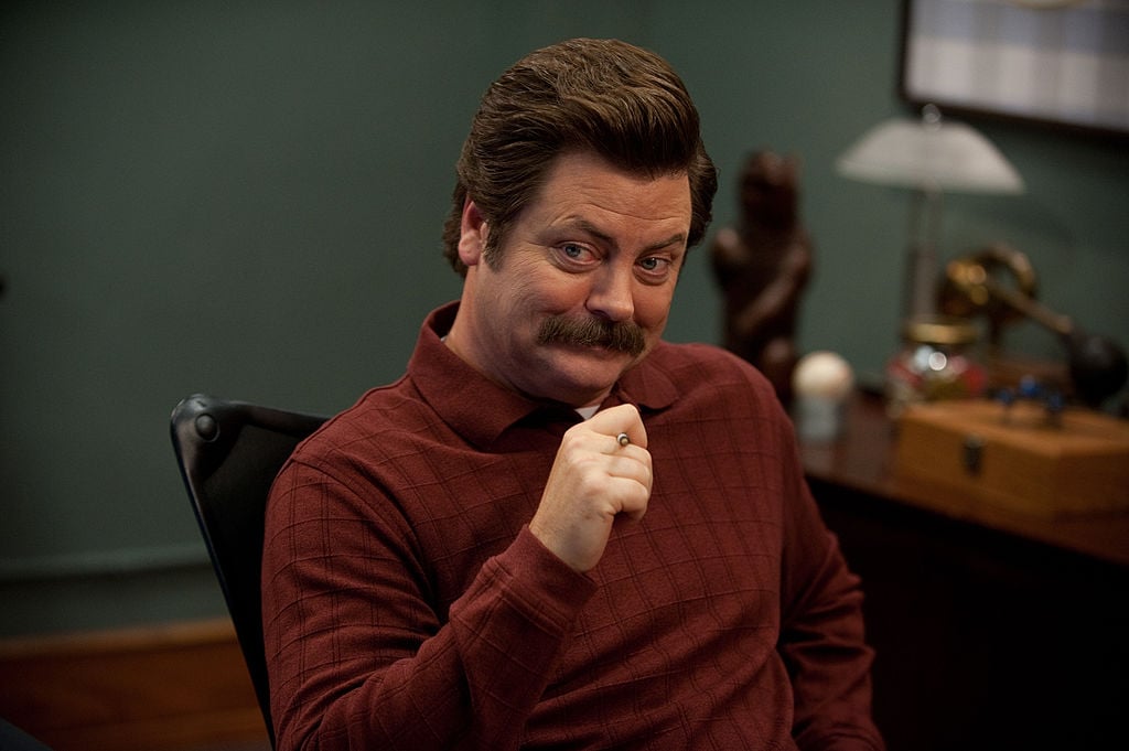 Nick Offerman as Ron Swanson in 'Parks and Recreation'