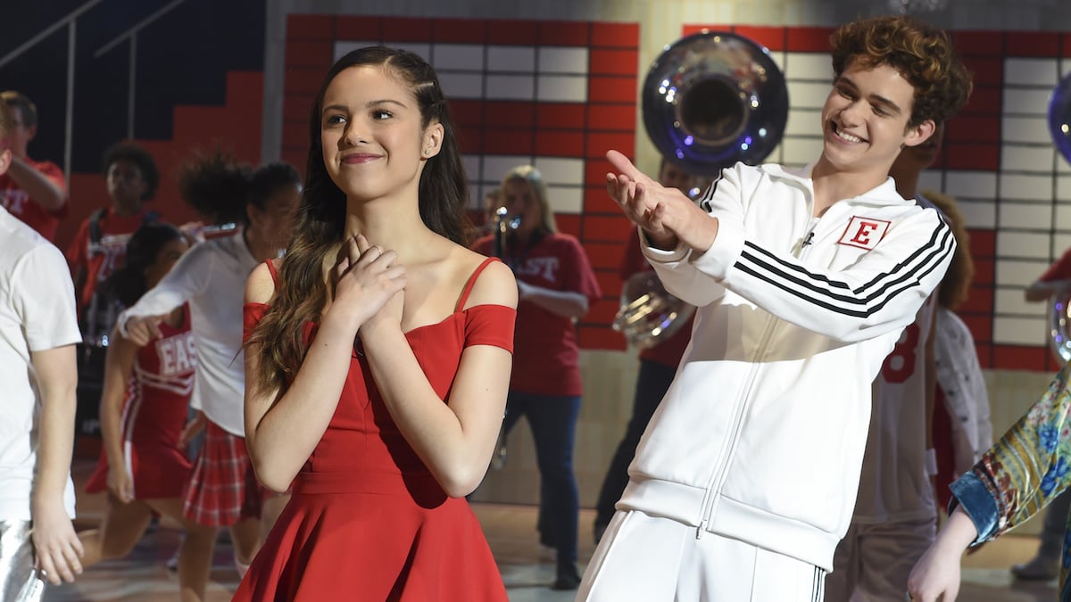 Nini (Olivia Rodrigo) and Ricky (Joshua Bassett) in the season finale of 'High School Musical: The Musical: The Series.' 