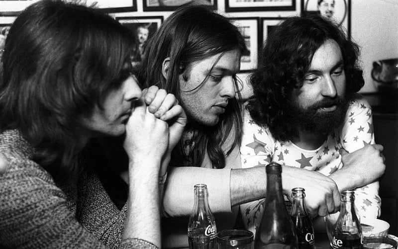 Rick Wright, David Gilmour, and Nick Mason do an interview in 1970. 