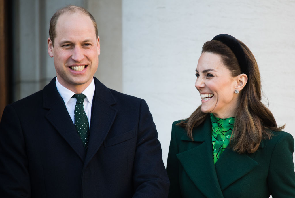 Kate Middleton and Prince William meets Ireland's Taoiseach Leo Varadkar and his partner Matthew Barrett on March 03, 2020 in Dublin, Ireland