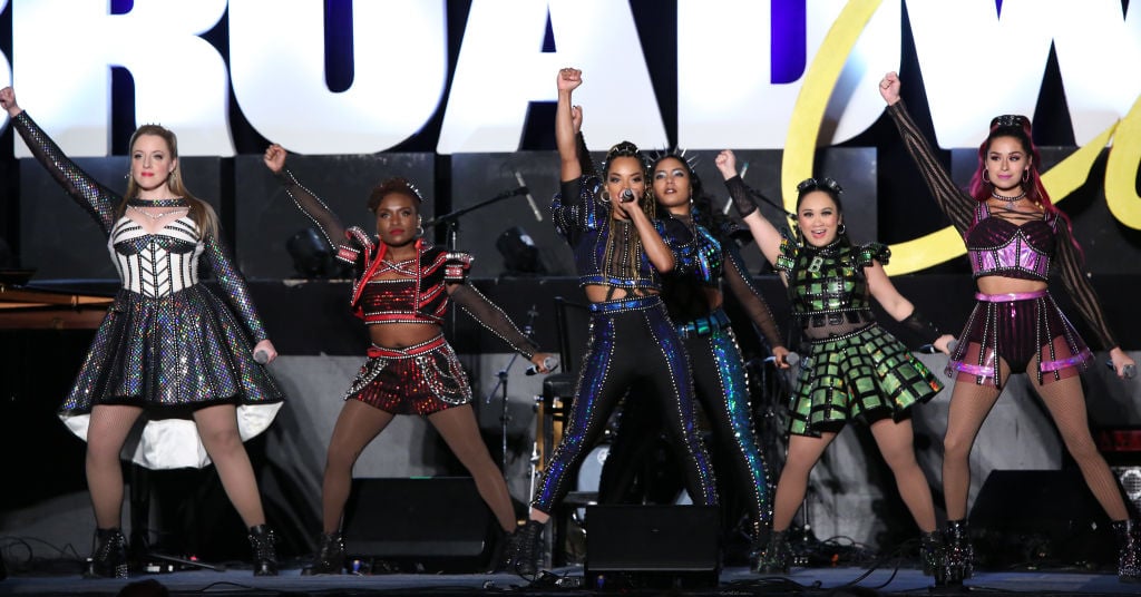 The cast of 'SIX' performing at BroadwayCon 2020, January 24, 2020.
